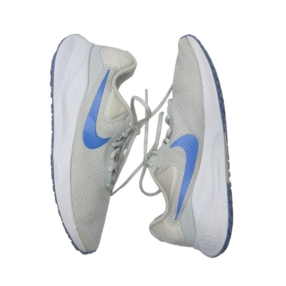 Nike Revolution 7 Running Shoes Womens 8.5‎ Grey Blue FB2208-001 Mesh Sneakers